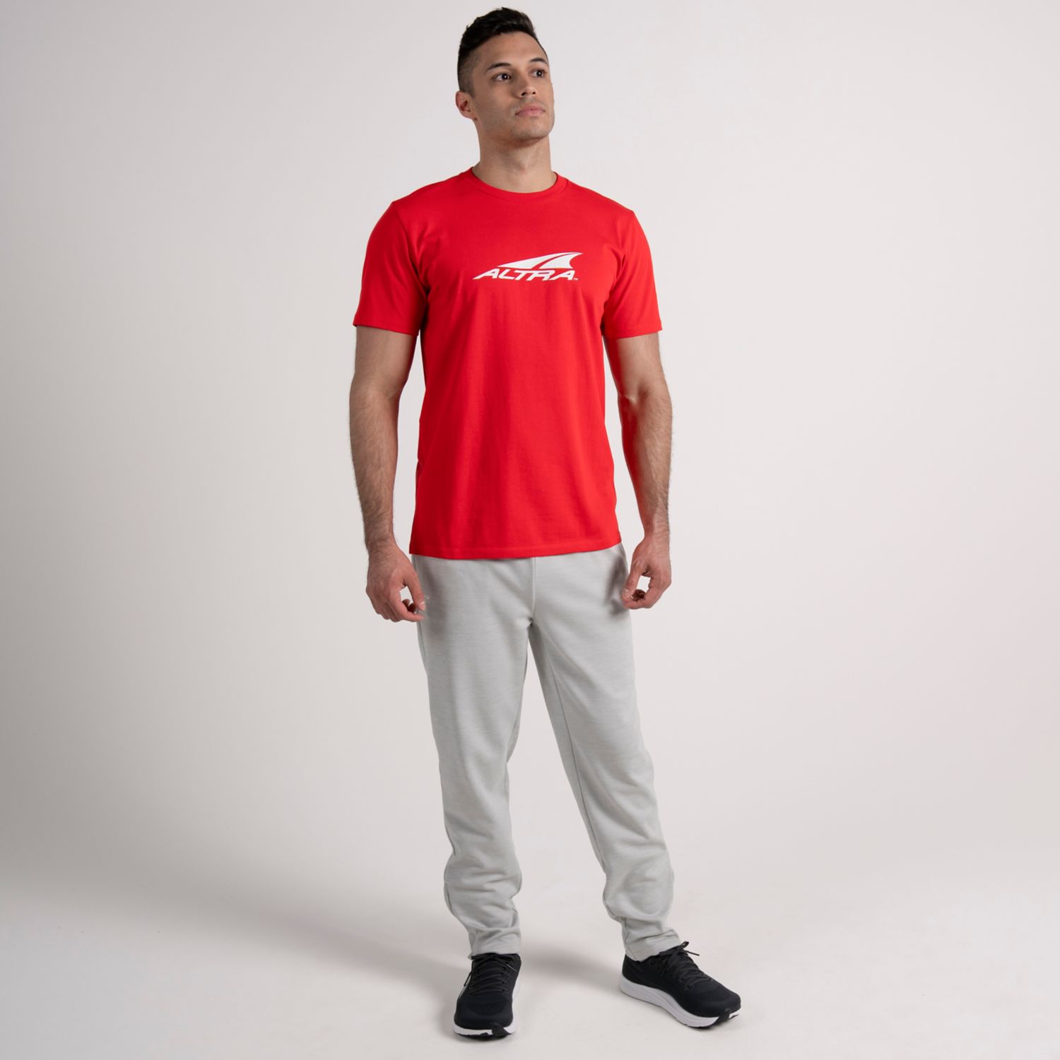 Altra Everyday Recycled Men's T Shirts Red | South Africa-76509139